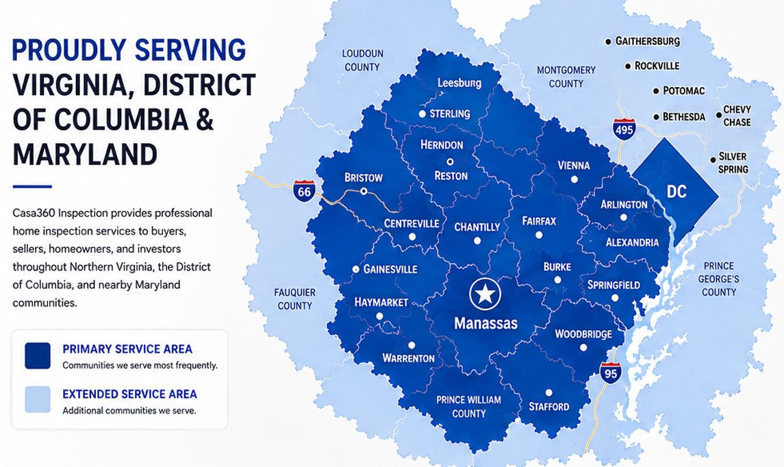 Casa360 Service Area Map
